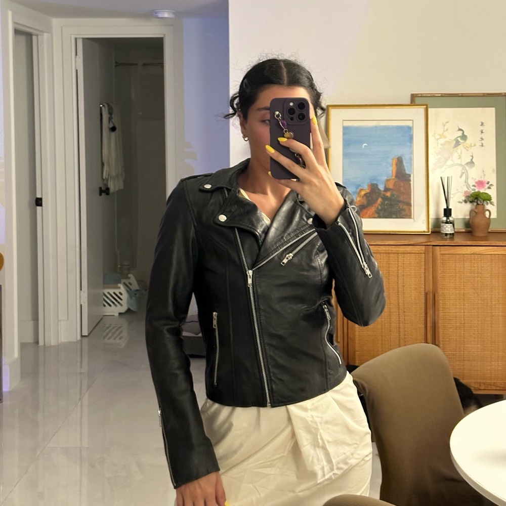 100% leather jacket